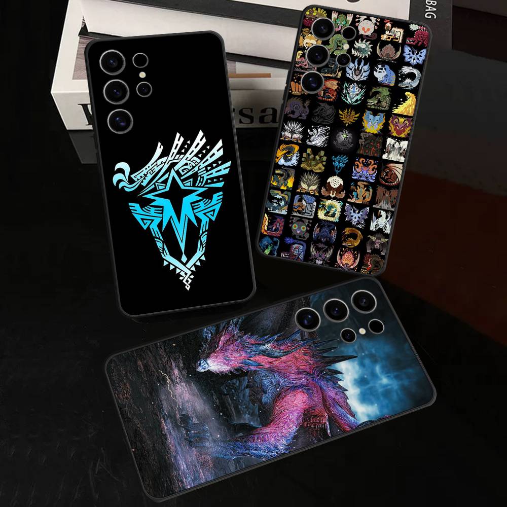 Game M-Monster H-Hunter Case For Samsung Galaxy Case S25 S23 S22 S21 S30 S20 S10 Ultra Plus FE TPU Soft Cover