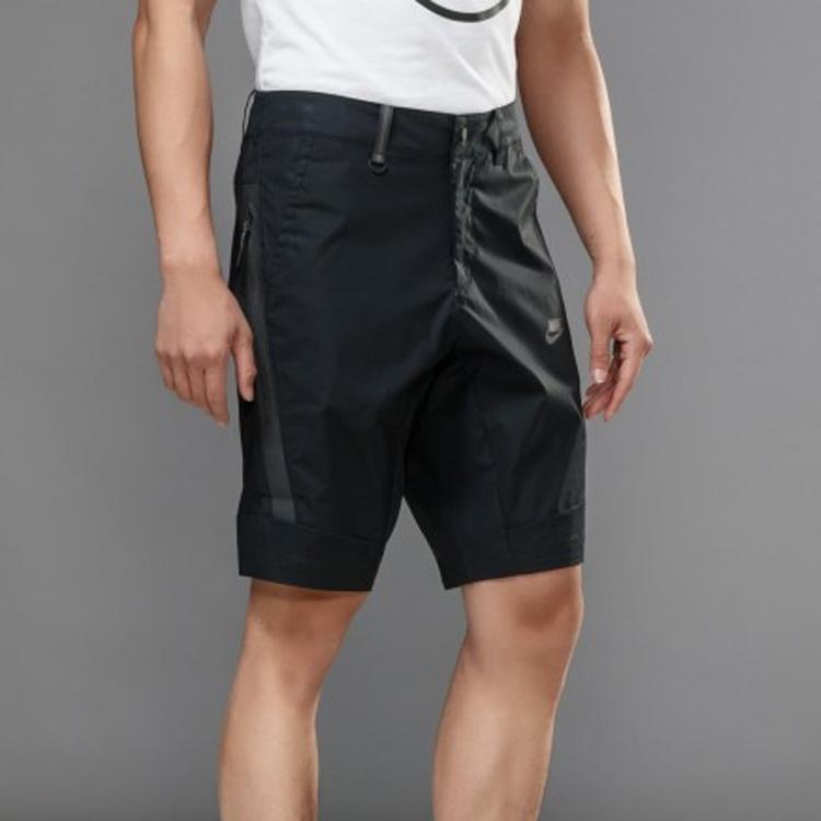 Nike Waterproof Zip Work Shorts Men Bottoms Black 823366-010