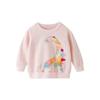Girls' Autumn Clothes New Cotton Baby 2-8 Sweatshirt