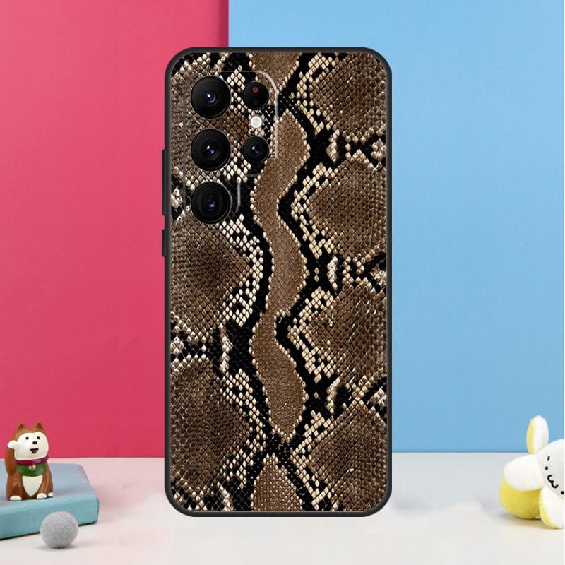 Snake Skin Case For Samsung Galaxy S26 S23 Ultra S20 S21 S22 S24 S25 Plus S10 S25 FE Back Cover Shell
