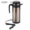 1200ML 12V24V Car Heating Water Bottle Stainless Steel Electric In-car Kettle Travel Thermoses Auto Boiling Water