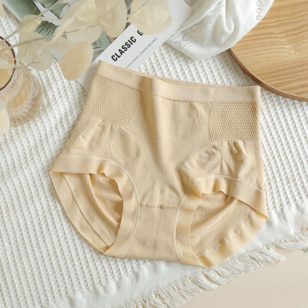 Nahtlose High-Waist-Slips für Damen: Baumwoll-Schritt, atmungsaktiv, Hüftlifting, Bauchstraffung, ganzjähriges Tragen