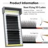 SEEDEW 16 Rows W-Shaped Fox 5D Eyelash Extension Clover Air Serie Cat Eye Volume Fox Eye Lashes Slant Flying False Eyelashes