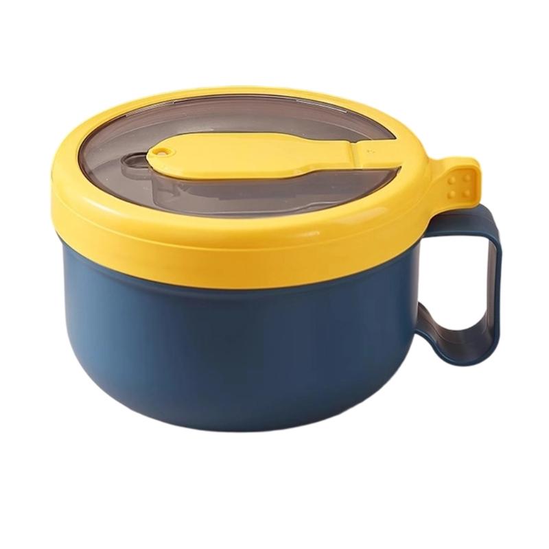 

Large Capacity Reusable Lunch Container Crafted of Food Grade PP Materials for School Office Use синий