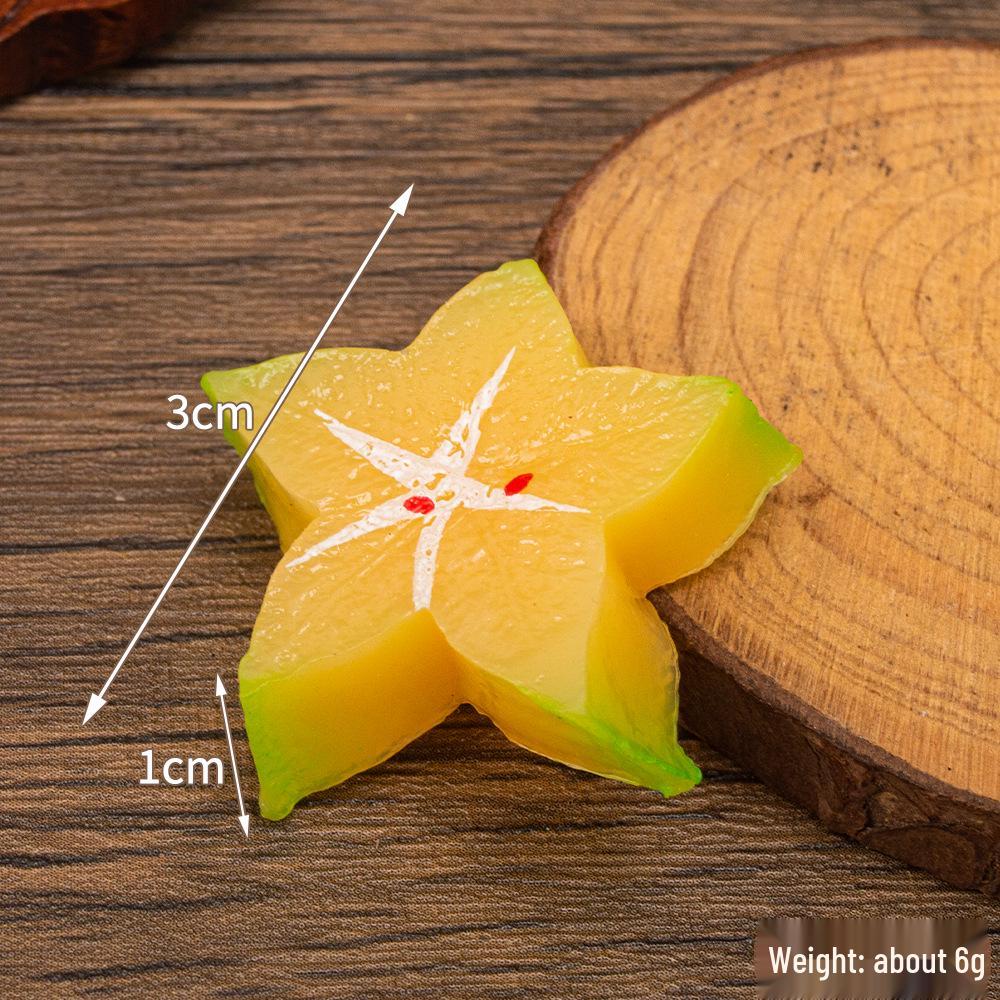 

Миниатюрная модель карамболы, игрушка для кукольного домика и заколка для волос