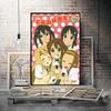 K-On! Poster Anime Clasic Autocolant Hârtie Impermeabilă Decor de Perete Cameră Bar Cafenea