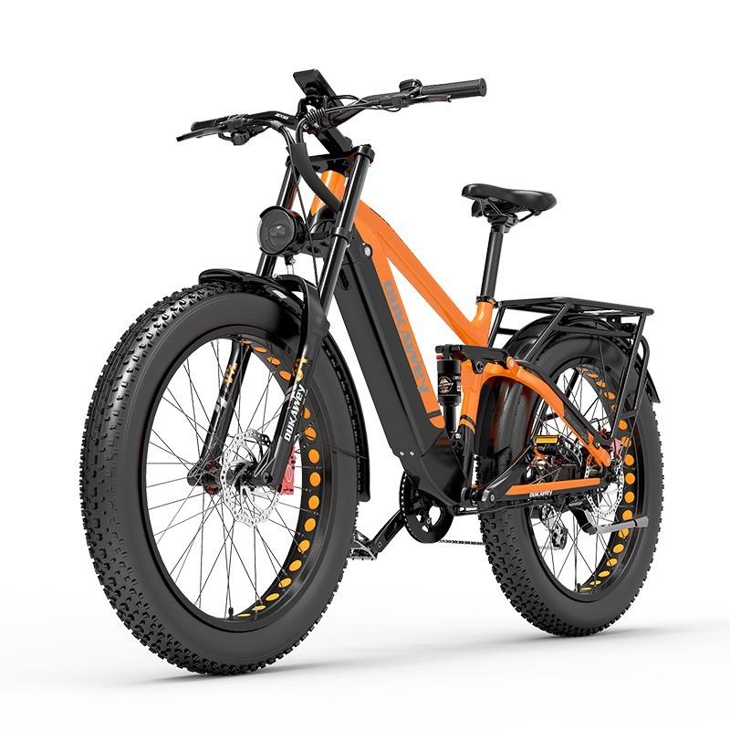 LANKELEISI Silvertip8 E-Bike con Ruote Grasse 26×4.0, Batteria 52V 20Ah, Motore 1000W, Freni Idraulici, Cambio Shimano a 7 Velocità, Tutto Terreno