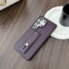 Luxury Business Phone Case for Samsung S26 Ultra S25 Plus S24 S23 S22 Shockproof Slim Fit Wrist Strap with Stand Design Cover
