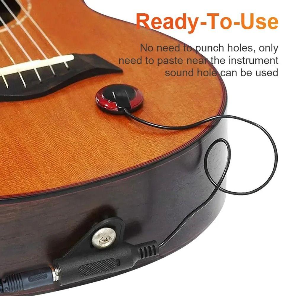 Piezo kontaktní kytarový snímač, nástroj, zvuk kytary, snímací zařízení, mikrofonní snímač, housle, ukulele