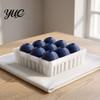 Stress Relief Toys 3D Printed 9-Square Fidget Clicker Toy, Simulation Fruit Cookie Pressing Portable Desk Fidgets Keychain, Click Desktop Ornament,