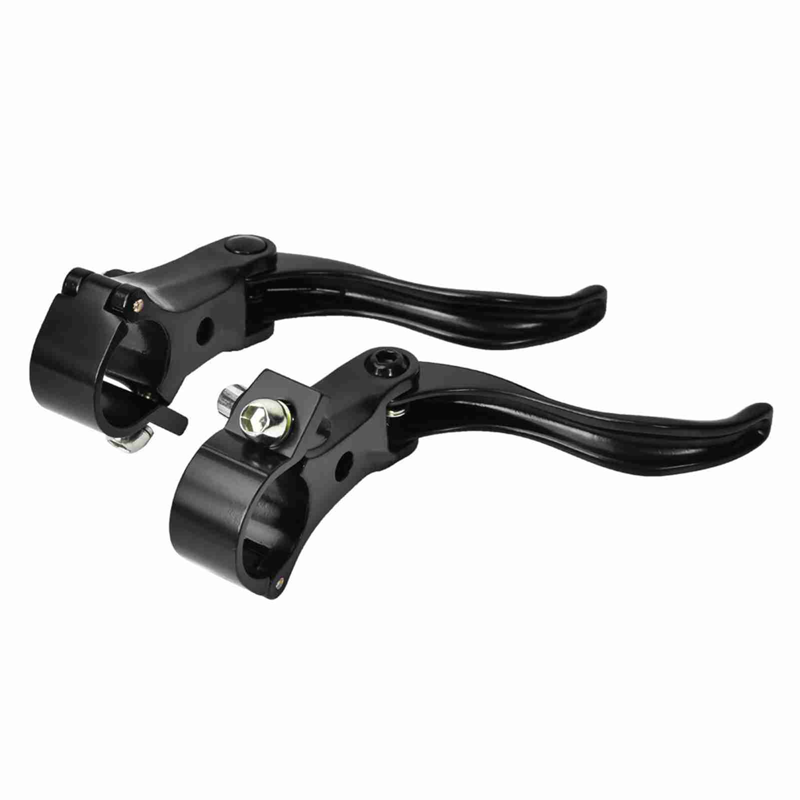 1pair Aluminum Alloy 24mm Mountain Bike Disc Brake Bar Handle   Cycling Accessory (Black)