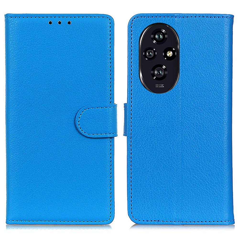 For Honor 200 Pro 5G Case Litchi Texture PU Leather Wallet Protective Phone Cover
