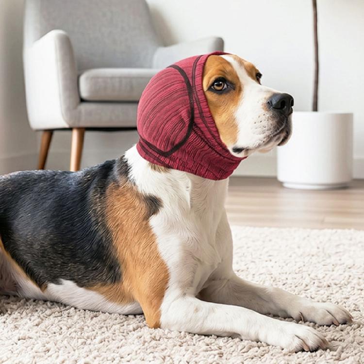 Soothing Dog Head Covers EarMuffs Pet Grooming Accessory Head Sleeve Headwear Snood Wrap Swimming Comfort