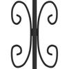 Garden Gate KAMPEN with Spear Tip Black 302 X 150 Cm Steel
