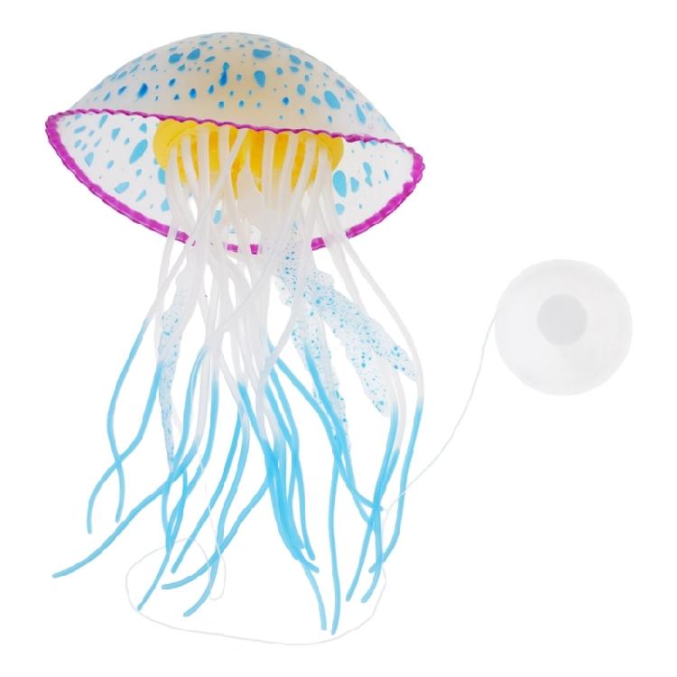 Силиконовое украшение-медуза для аквариума, искусственная подвижная медуза