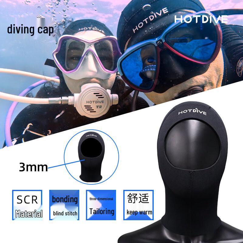 HOTDIVE 3mm Thermal Dive Cap