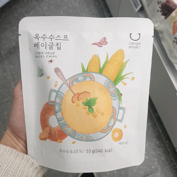 Delight Corn Soup Bagel Chips 55g One thing