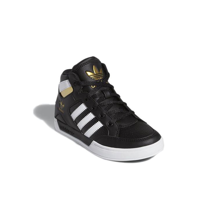 adidas Originals Mid Top Kids' Skateboarding Shoes Black Gold Children Aged 3 7 Years Old FV5735