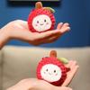 1 Piece Cartoon Simulation Fruit Toy 11Cm Kawaii Litchi Plush Keychain Funny Doll Bag Pendant Car Key Decoration Kids Gift