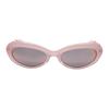 Vivienne Westwood Elegant Minimalist Design Oval Sunglasses Women sunglasses Pink VW5093-1-281
