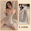 Sex Underwear Pure Desire Transparent Suspender Pajamas Sexy Mesh Seduction Pajamas Small Breasts Show Big Bed Set
