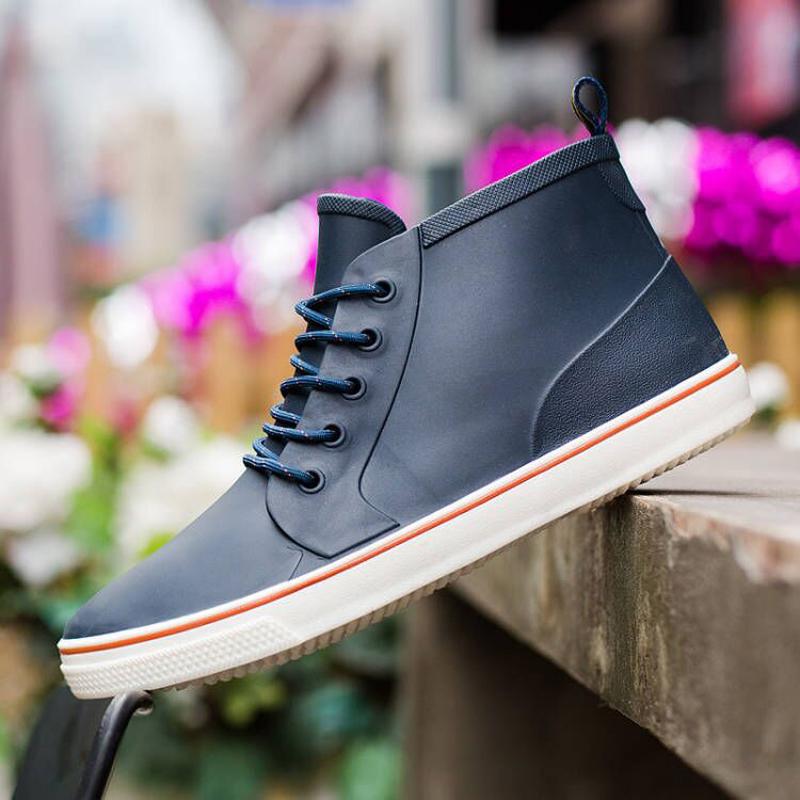 Rainboots Slip Water Shoes Fishing Boots Short Rubber Rain Boots Man Bot Garden Boots Men Lovers Shoes H453