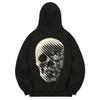 Khb0143 Skulllane Fleece Hoodie - Black