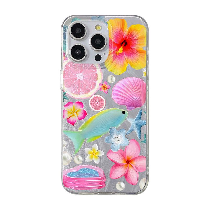 Premium Feather Flower for iPhone11/12/13/14/15/16promax Apple 17Pro Phone Case
