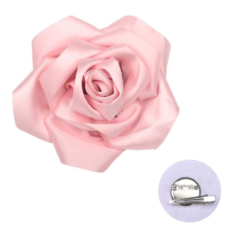 Exaggerate Multi-Layer Fabric Rose Flower Brooch For Women Girl Magazine Wedding Shoot Accessory Pin Dress Suit Corsage