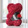 Cute Bear Artificial Rose Flower with Gift Box Valentine's Day Gifts for Mom Wife Grandma Girlfriend Sister In Mother's Day Birthday Anniversary