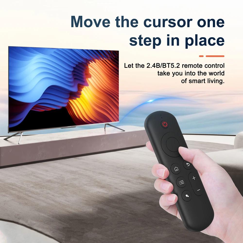 Wireless Gyroscope AirMouse Remote Control with Backlit MiniKeyboard Dual ModeBT5.2 7Color Backlight For Android Smart TV Box PC