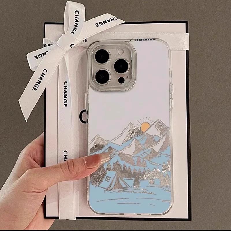 Premium Rizhao Jinshan Apple 16 Mobile Phone Case Guofeng iPhone17promax Large Hole 15pro Feather Yarn Case Air