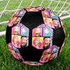 KPop Dämonenjäger Thema Größe 5 Fußball, Geeignet für Spiele drinnen und draußen, ein Geschenk für jeden geeignet.