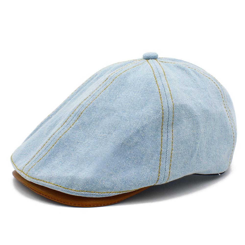 Spring and Autumn New Personalized Cowboy Hat Men's and Women's Retro Trend Beret Fashion Street Shooting Forward Hat Versatile Cap