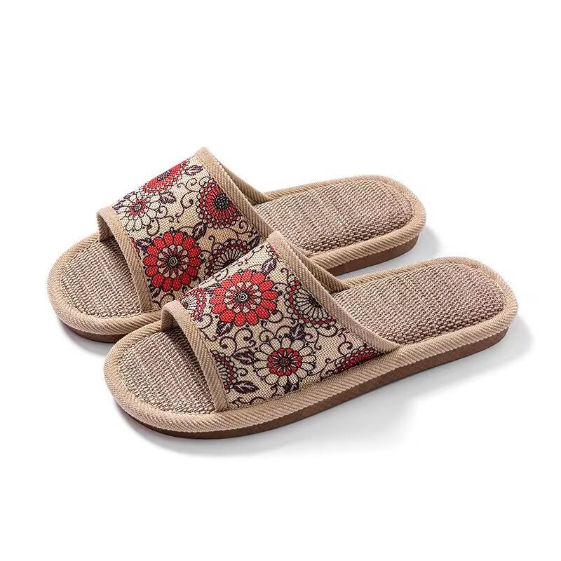 Женские домашние тапочки винтажные осенне-летние классические туфли 37 красный 990₽