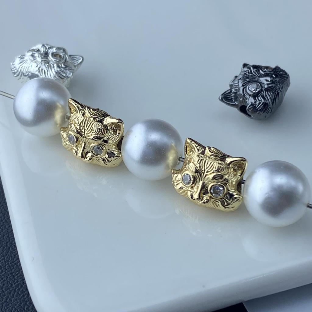 Color-Preserving Lucky Cat Spacer Beads for DIY Jewelry, Handmade Bracelets, Crystal Bead Strings, and Accessories
