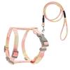 Adjustable Gradient Leash & Harness Set for Cats and Small Dogs