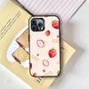 Cream Strawberry Cake Cute Phone Case For iPhone 17,16,15,14,13,12,11 Plus,Pro Max,XS,Colorful Silver Phone Case Funda Cover