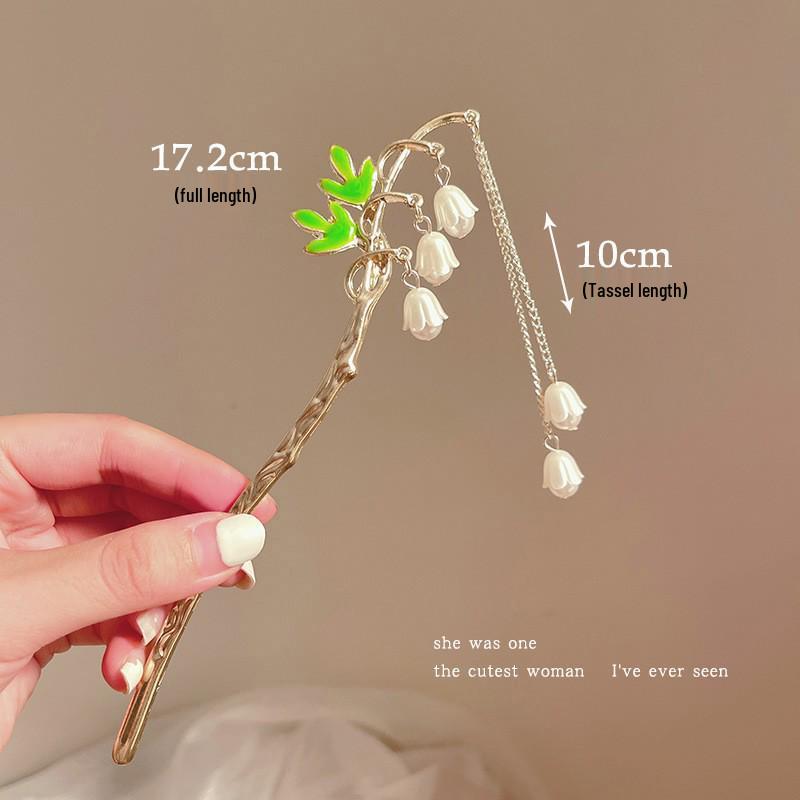 Tassel Flower Hairpin: Elegant Chinese Style Hanfu & Qipao Hair Accessory for Women