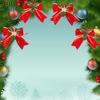 Xmas Bow with DIY Fruit Accessories Fade Resistance Compact Xmas Decorative Bow for Holiday Decor
