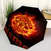 Custom Name Manchester United Theme Automatic Umbrella, Lightweight & Portable, 8 Rib, Perfect for Outdoor Travel, Birthdays, Christmas, Gifts.