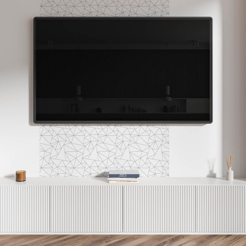 Samoprzylepny Panel Winylowy Z Nadrukiem Do Łazienki 100X50 Cm Geometryczny Wzór Linii