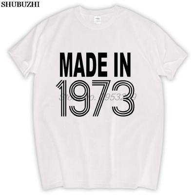 MADE IN 1973 (40th BIRTHDAY) JOKE T-SHIRT Men Brand T Shirt T Male Top Tees Sbz5672