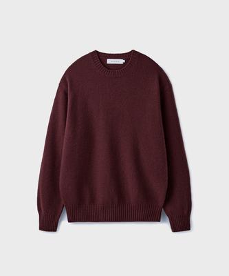 Yunionbeullu Cashmere Wool Crewneck Knit [Burgundy]