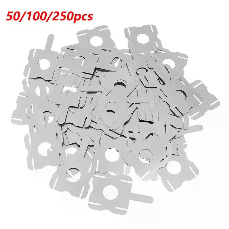 50/100/250pc 4S 18650 Lithium Battery Pack Replace Spot Welding Nickel Sheet U-Shaped for Computer Battery Welding Tool