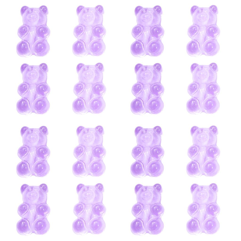 10Pcs Resin Candy Bear Charms Beads for DIY Necklace Bracelet Earrings Jewelry Making
