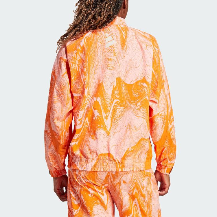 Adidas X Stella McCartney Truecasuals Woven Track Jacket With Monogram Print Women Outerwear Light-Flash-Red HZ9140