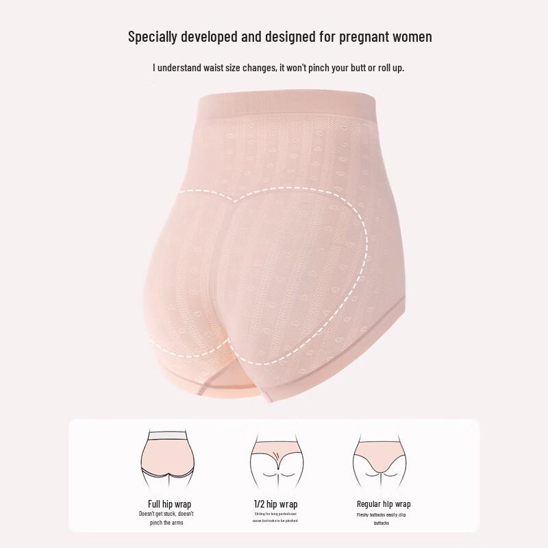 Women's High-Waist Maternity Seamless Underwear 3-Pack