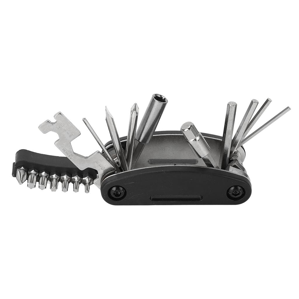 Bike Multitool Professional Safety Electroplating Process Portable 20 In 1 Bike Multitool for Travel for Emergency Maintenance