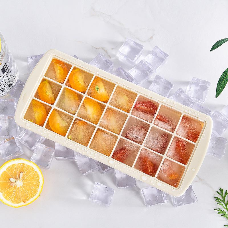 Large Square Ice Cube Mold Japanese Ice Cube Silicone Ice Mold with Lid Dust 21 Ice Mold